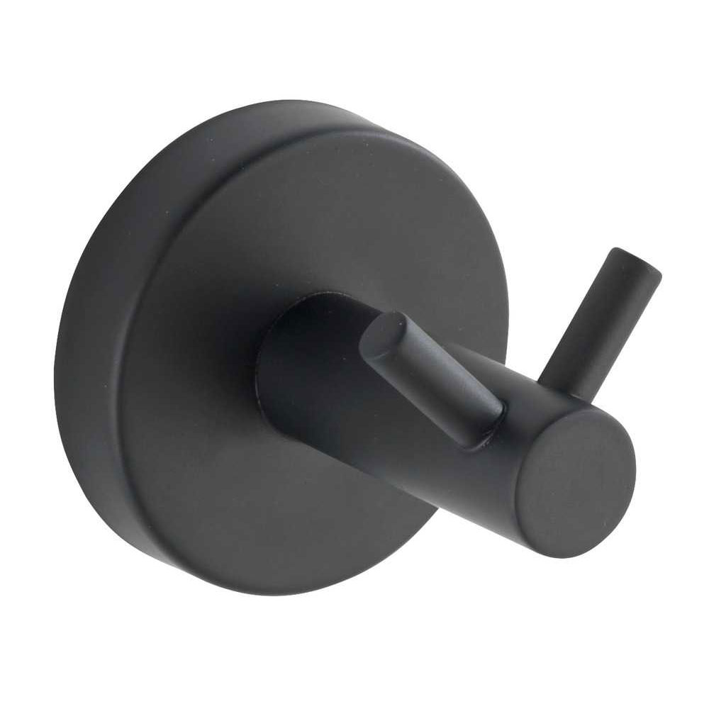 Κρεμαστράκι Τοίχου (Φ5 5X5 5) Wenko Bosio Black Matt 24233100 Οργάνωση & Αποθήκευση Κρεμάστρες Γαντζάκια - Κρεμαστράκια Spitishop