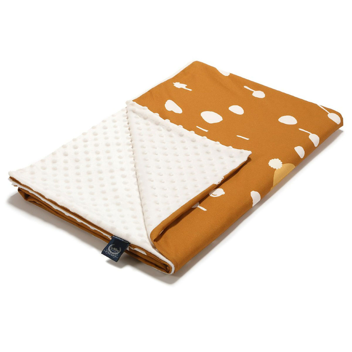 Κουβέρτα Minky Αγκαλιάς (80X100) La Millou Snowflake Sheela Ecru Βρεφικά Προίκα Μωρού Κουβέρτες Βρεφικές Spitishop