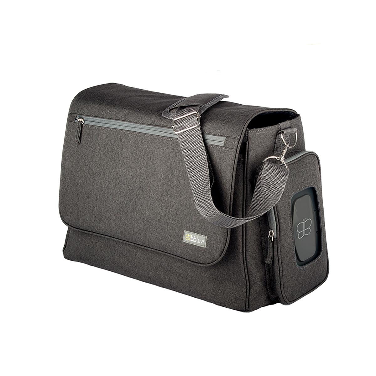 Τσάντα Αλλαξιέρα με 4 Αξεσουάρ Bbluv Ultra Heather Charcoal Βρεφικά Τσάντες Αλλαξιέρες - Νεσεσέρ Spitishop