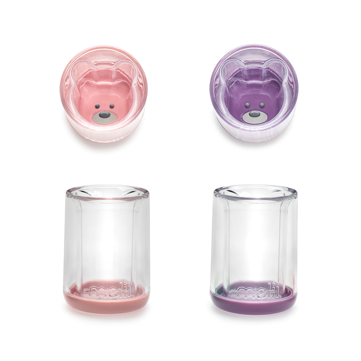 Ποτήρια 145ml (Σετ 2τμχ) Melii Pink-Purple