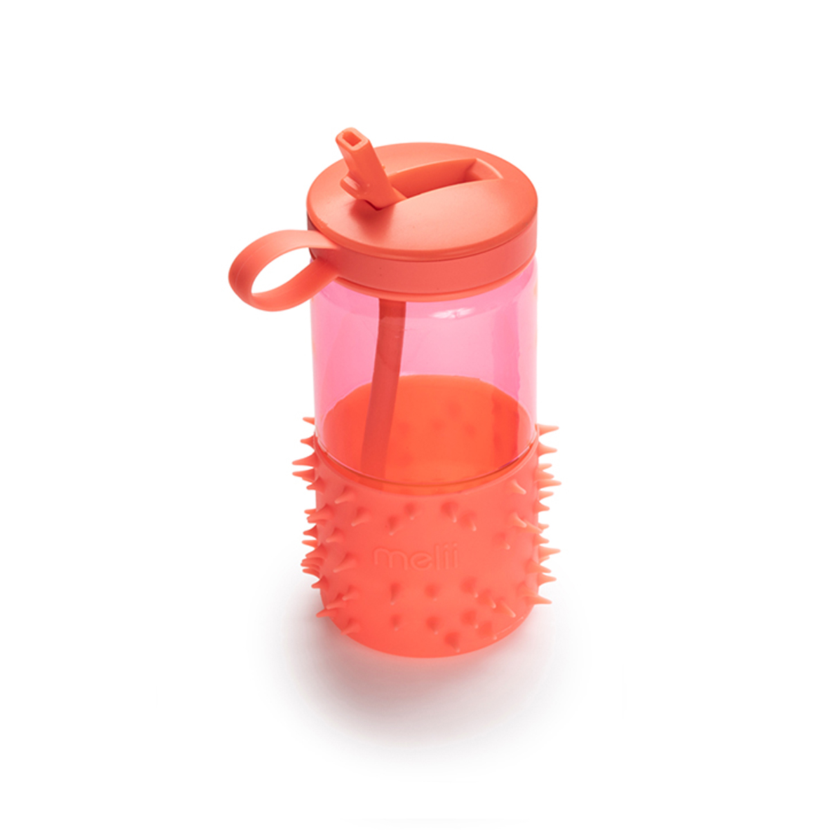 Παγούρι 503Ml με Καλαμάκι Melii Spikey Pink Παιδικά Είδη Φαγητού & Αξεσουάρ Σερβιρίσματος Μπουκάλια Παγούρια Spitishop