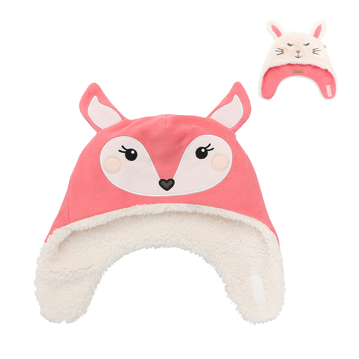 Παιδικό Σκουφάκι Διπλής Όψης FlapjackKids Bunny/Deer Medium