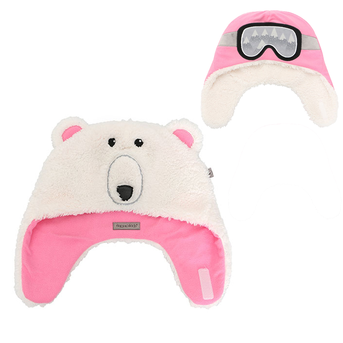 Παιδικό Σκουφάκι Διπλής Όψης FlapjackKids Bear/Aviator Medium