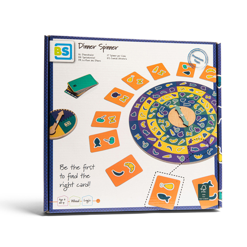 Ξύλινο Επιτραπέζιο Παιχνίδι Bs Toys Dinner Spinner Παιχνίδια Επιτραπέζια - Εκπαιδευτικά Spitishop