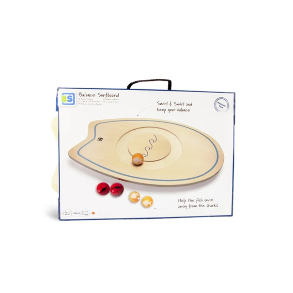 Ξύλινο Παιχνίδι Ισορροπίας Bs Toys Σανίδα Σερφ