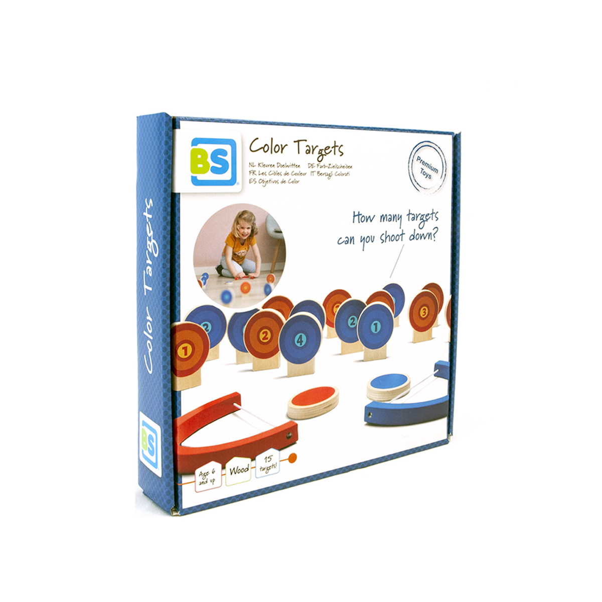 Ξύλινο Επιτραπέζιο Παιχνίδι Bs Toys Color Targets Παιχνίδια Ξύλινα Spitishop