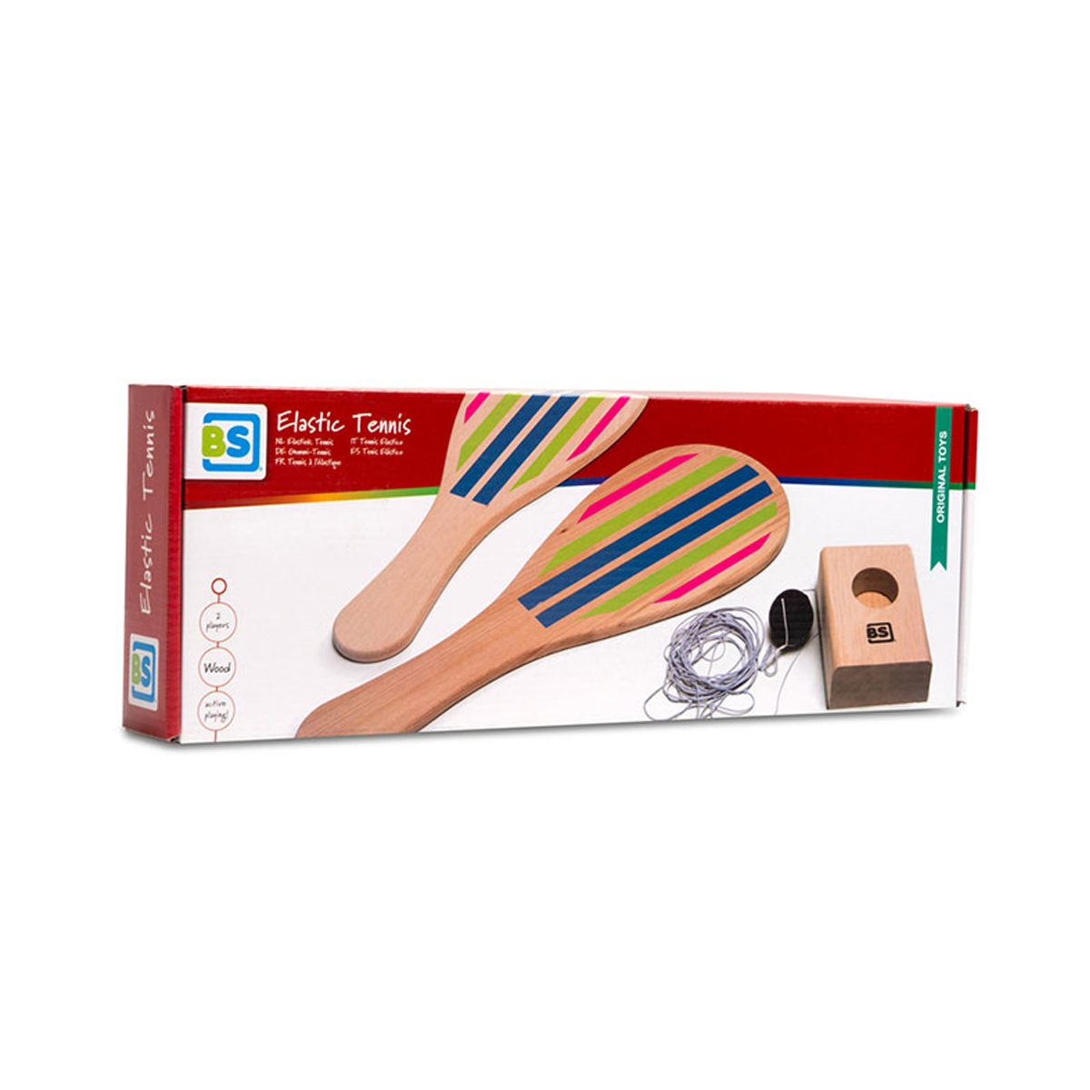Ξύλινο Παιχνίδι Δραστηριότητας Bs Toys Elastic Tennis Παιχνίδια Αθλητικά - Εξωτερικού Χώρου Spitishop