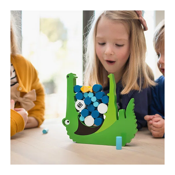 Ξύλινο Παιχνίδι Ισορροπίας Bs Toys Κροκόδειλος