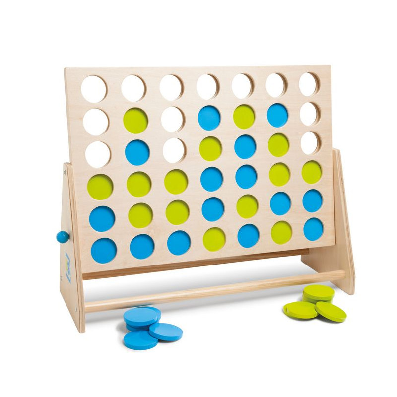 Ξύλινο Επιτραπέζιο Παιχνίδι Bs Toys 4 Στη Σειρά