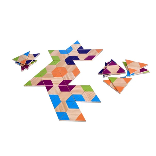 Ξύλινο Παιχνίδι Bs Toys Triangle Domino