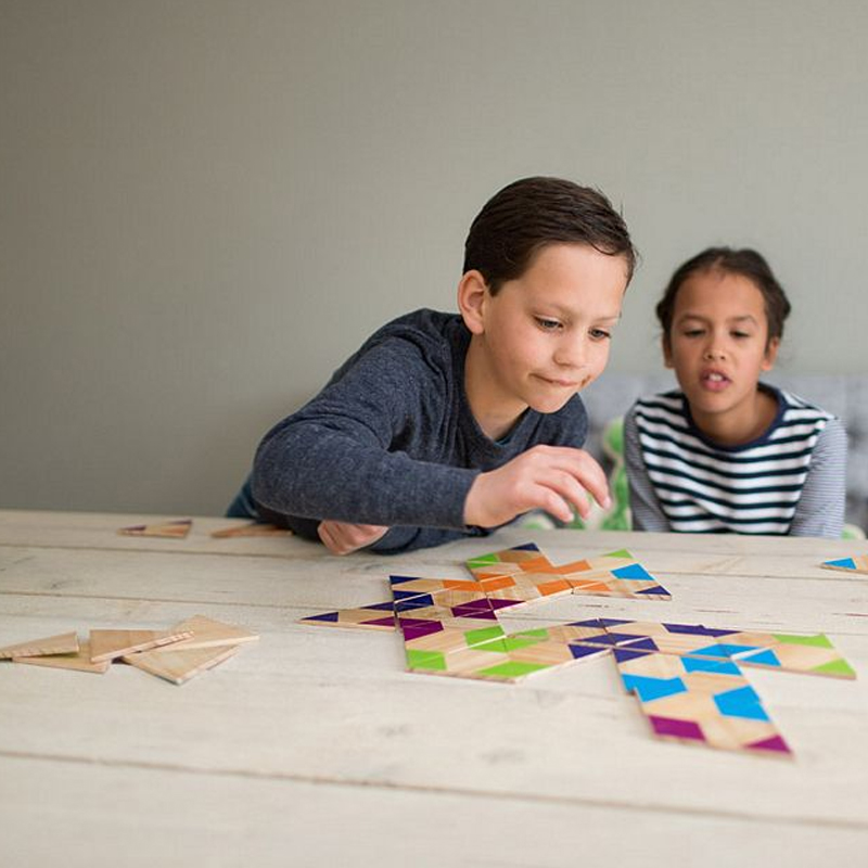 Ξύλινο Παιχνίδι Bs Toys Triangle Domino