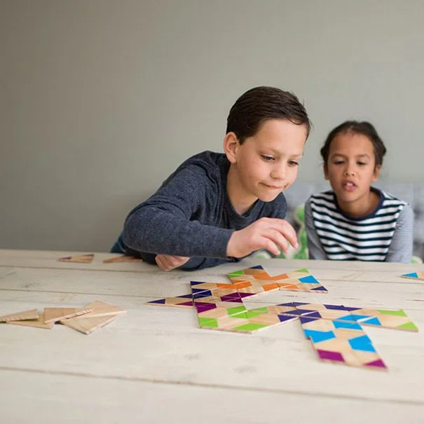 Ξύλινο Παιχνίδι Bs Toys Triangle Domino
