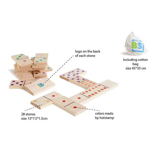 Ξύλινο Παιχνίδι Bs Toys Domino