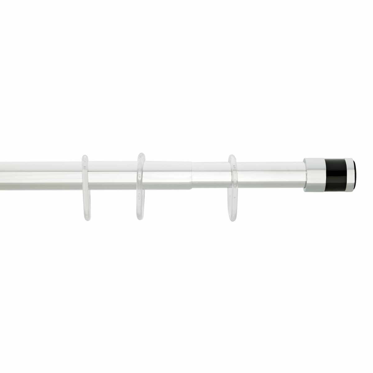 Πτυσσόμενος Βραχίονας Μπάνιου 120-220cm Grekon 1240 Glass Black