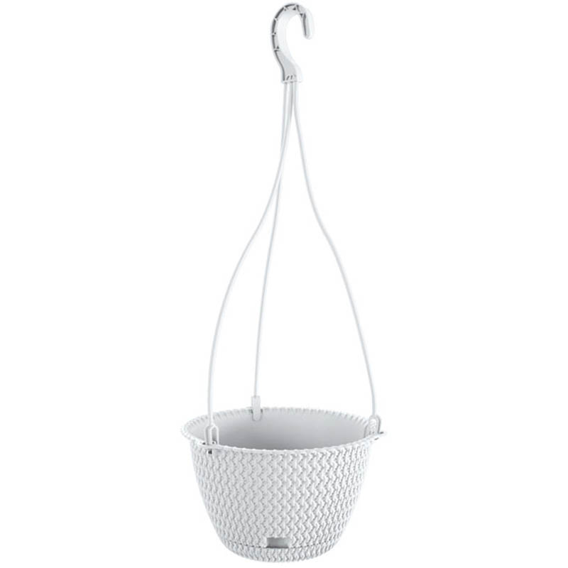 Γλάστρα Κρεμαστή (Φ27x16.6) Marhome Splofy Λευκό 09-DSPW270-S449
