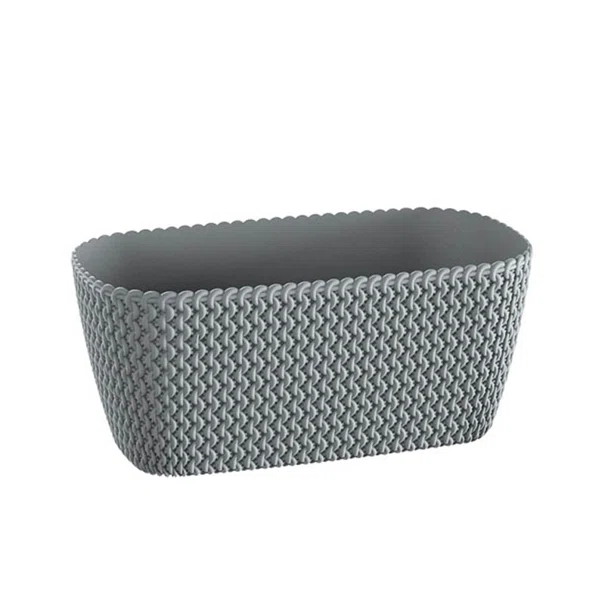 Ζαρντινιέρα (29.7x14.5x13.3) Marhome Splofy Γκρι 09-DSPC300-405U