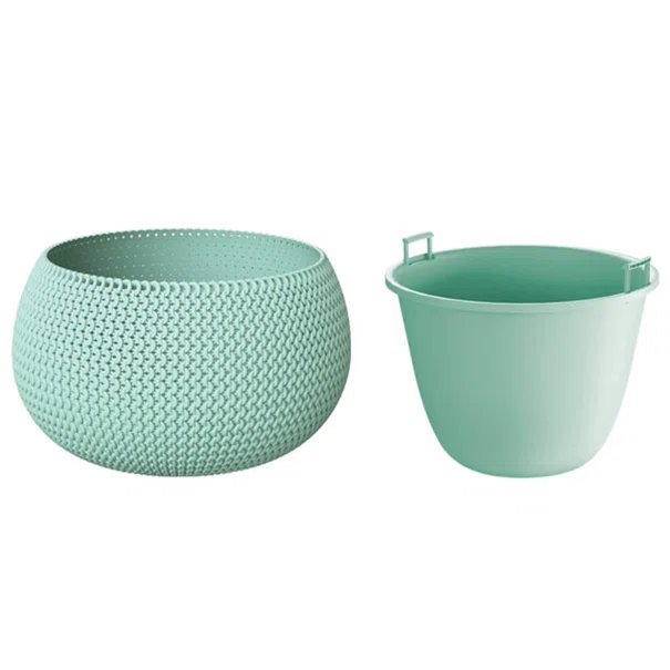 Κασπώ - Γλάστρα (Φ47.8x30) Marhome Splofy 2 Σε 1 Μέντα 09-DKSP480-623U
