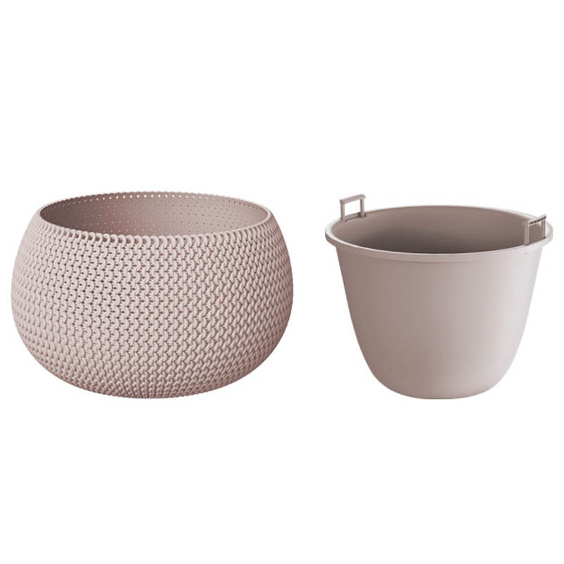 Κασπώ - Γλάστρα (Φ47 8X30) Marhome Splofy 2 σε 1 Μόκκα 09-Dksp480-7529U Κήπος Μοντέρνα Εσωτερικού Χώρου Spitishop