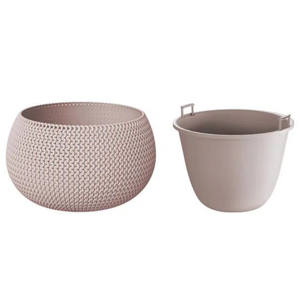 Κασπώ - Γλάστρα (Φ47.8x30) Marhome Splofy 2 Σε 1 Μόκκα 09-DKSP480-7529U