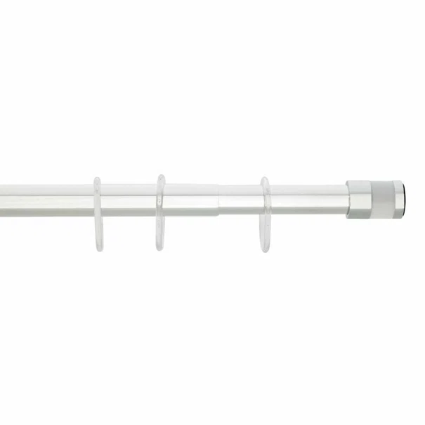 Πτυσσόμενος Βραχίονας Μπάνιου 160-260cm Grekon 1240 Glass White