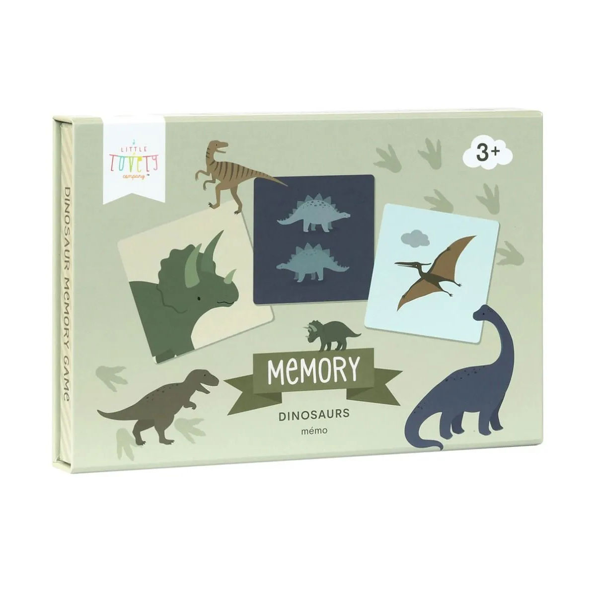 Παιχνίδι Μνήμης Α Little Lovely Company Dinosaurs Pgmedi04 Παιχνίδια Επιτραπέζια - Εκπαιδευτικά Spitishop