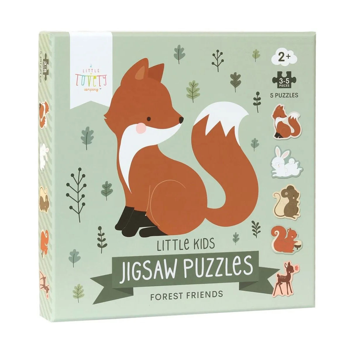 Σετ 5 Παζλ Προόδου Α Little Lovely Company Forest Friends Pgpuff05 Προτάσεις Δώρων Χριστουγεννιάτικα Δώρα Spitishop