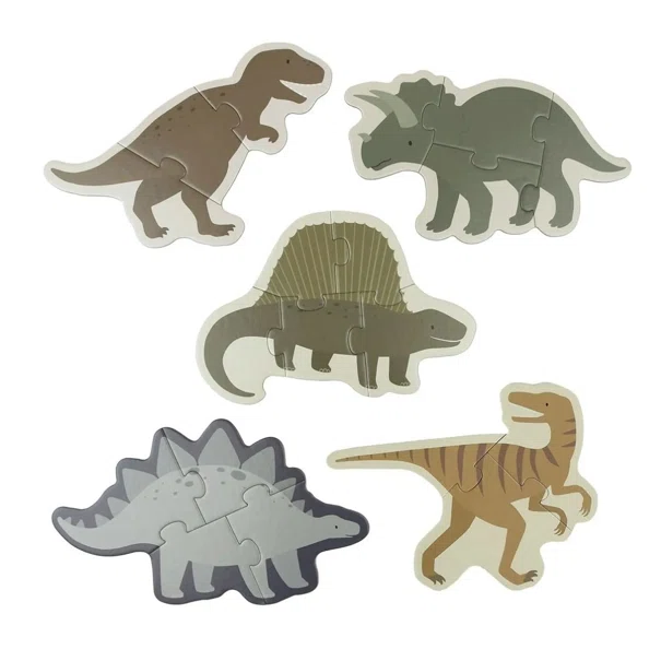 Σετ 5 Παζλ Α Little Lovely Company Dinosaurs PGPUDI06