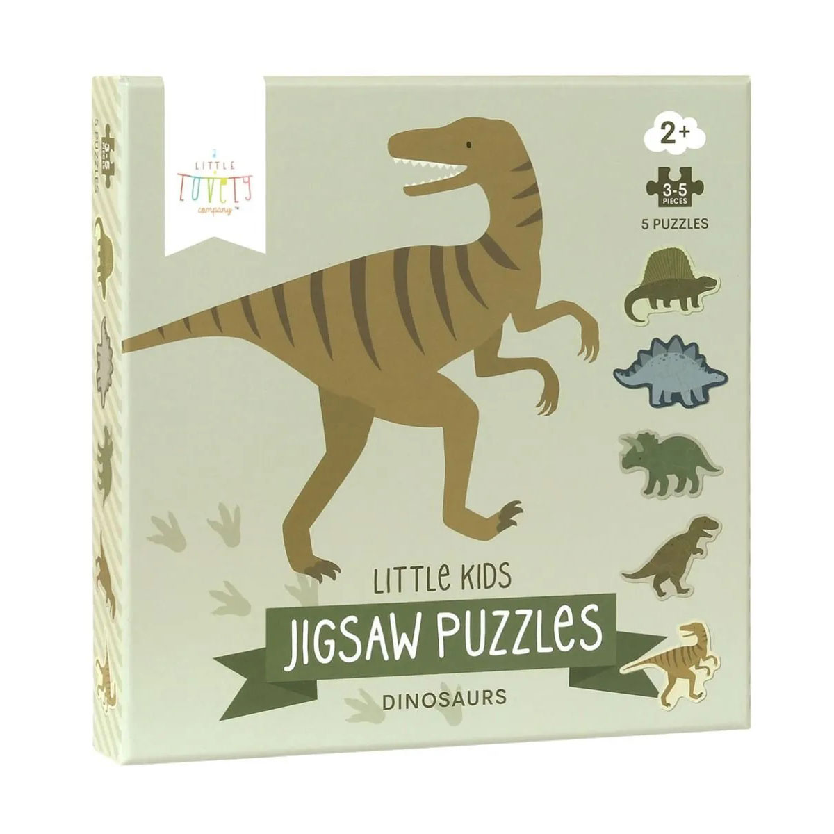 Σετ 5 Παζλ Α Little Lovely Company Dinosaurs PGPUDI06