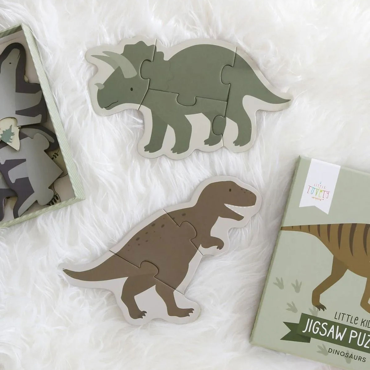 Σετ 5 Παζλ Α Little Lovely Company Dinosaurs Pgpudi06 Παιχνίδια Spitishop