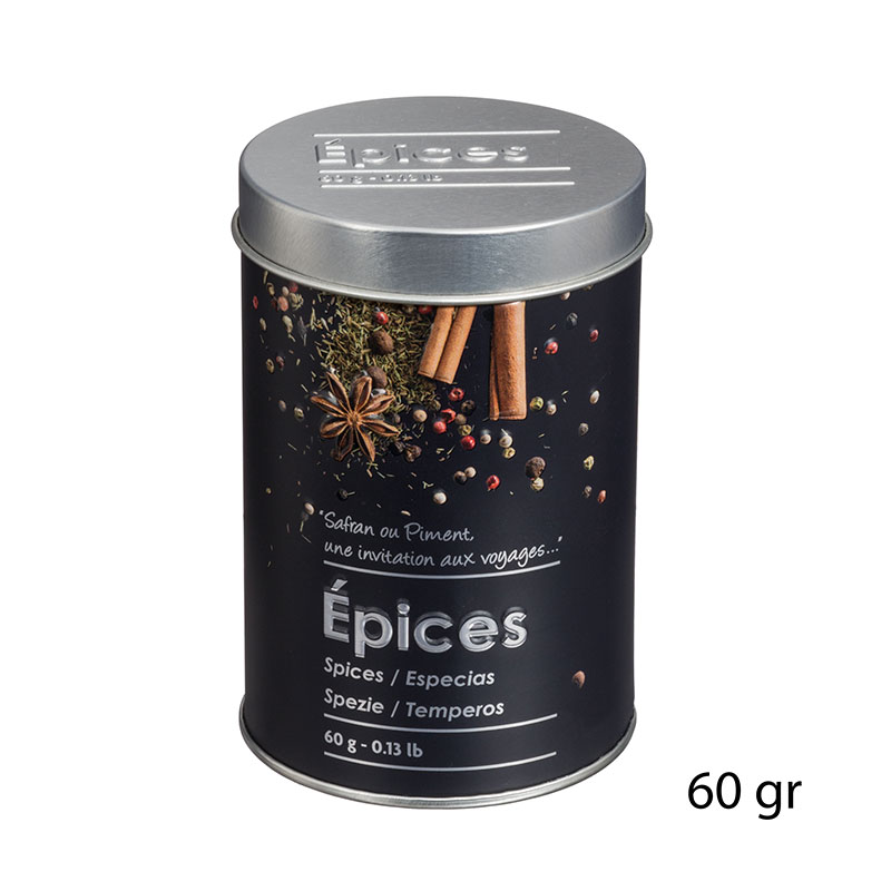 Βαζάκι Μπαχαρικών 60gr F-V Spice Box Black 136301