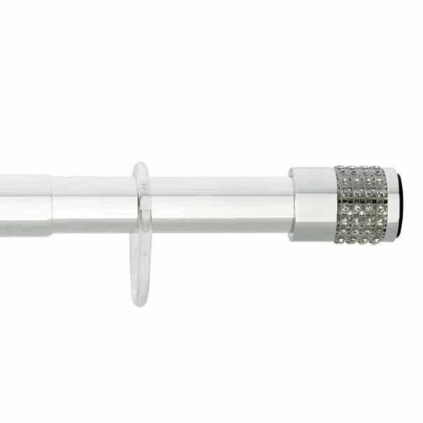 Πτυσσόμενος Βραχίονας Μπάνιου 120-220cm Grekon 1215 Strass White