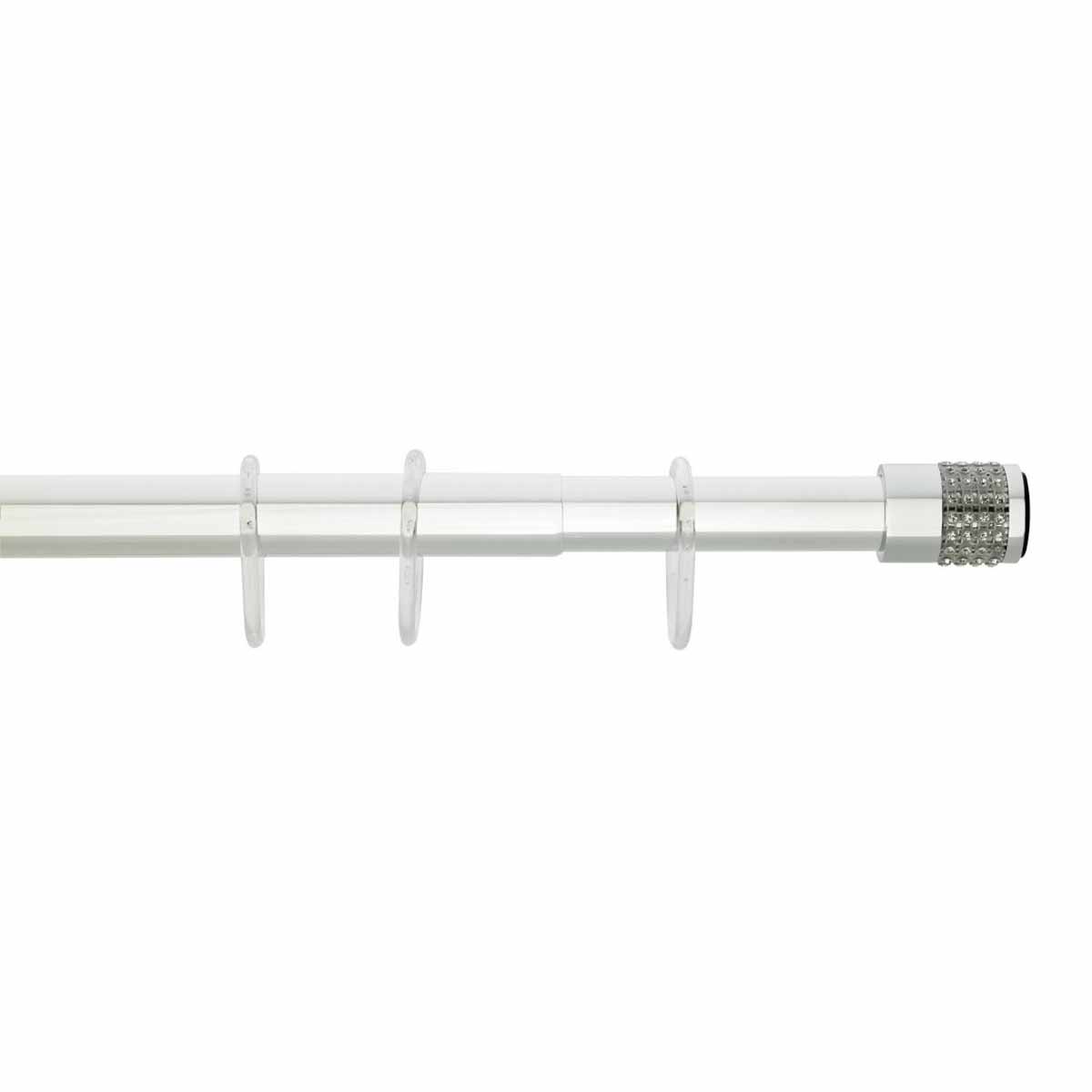 Πτυσσόμενος Βραχίονας Μπάνιου 160-260cm Grekon 1215 Strass White
