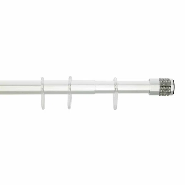 Πτυσσόμενος Βραχίονας Μπάνιου 160-260cm Grekon 1215 Strass White