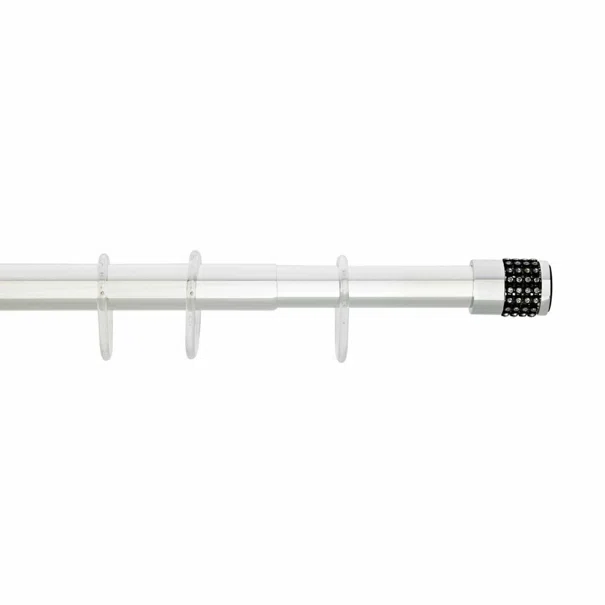Πτυσσόμενος Βραχίονας Μπάνιου 75-125cm Grekon 1215 Strass Black