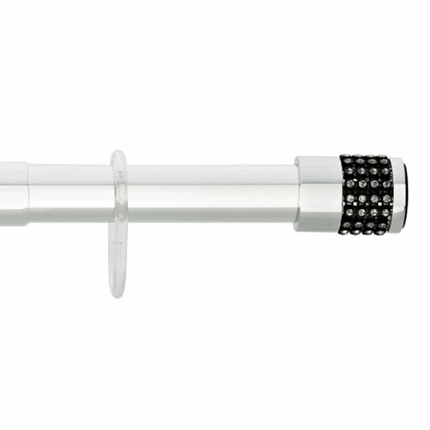 Πτυσσόμενος Βραχίονας Μπάνιου 160-260cm Grekon 1215 Strass Black