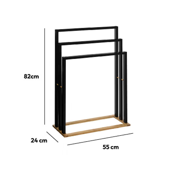 Σταντ Για Πετσέτες (55x24x82) F-V Towel Dryer Bamboo 119311B