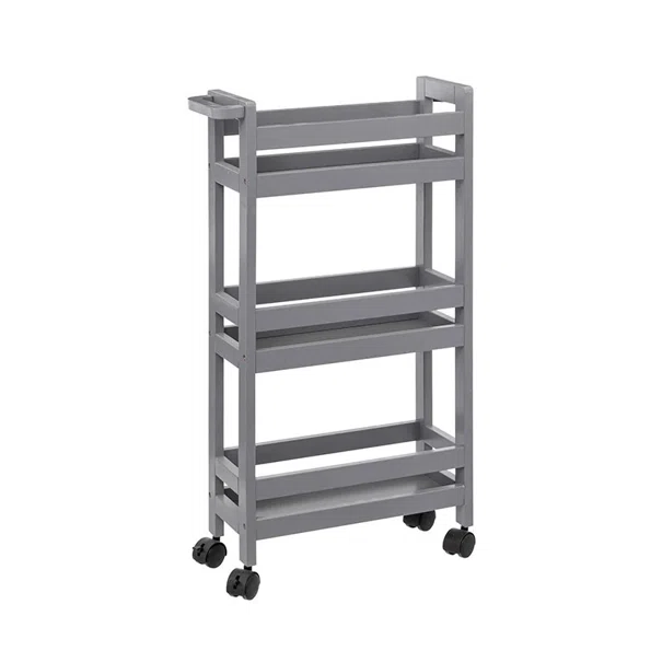 Τρόλεϊ/Ραφιέρα 3 Θέσεων (40x15.5x75) F-V Wheels Trolley Beton 174762H