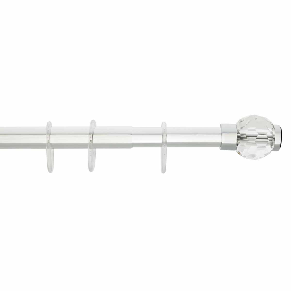 Πτυσσόμενος Βραχίονας Μπάνιου 120-220cm Grekon 1220 Crystal Sfera