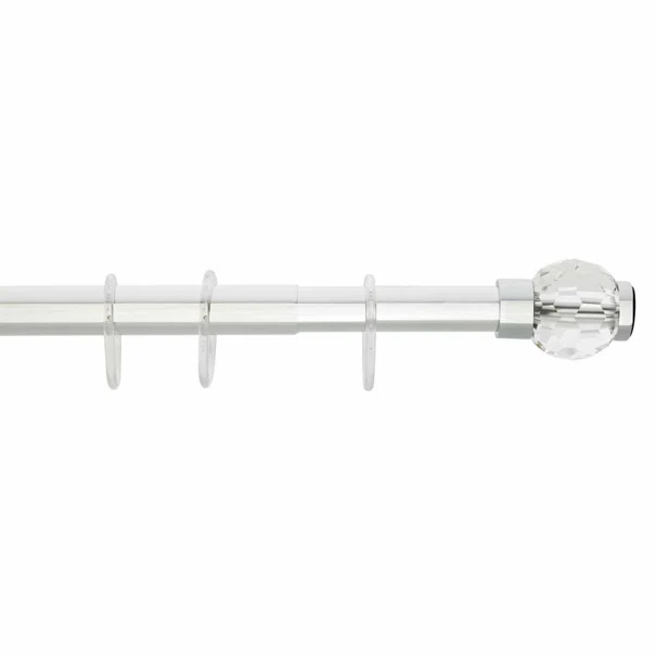 Πτυσσόμενος Βραχίονας Μπάνιου 120-220cm Grekon 1220 Crystal Sfera