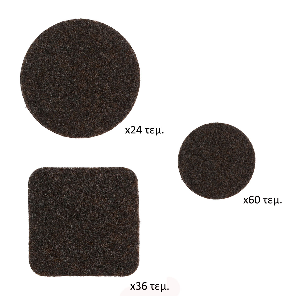 Αυτοκόλλητα Τσοχάκια Επίπλων (Σετ 120τμχ) F-V Felt Pad 133320