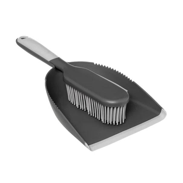 Σκουπάκι Με Φαράσι F-V Dustpan Rubber Grey 164747
