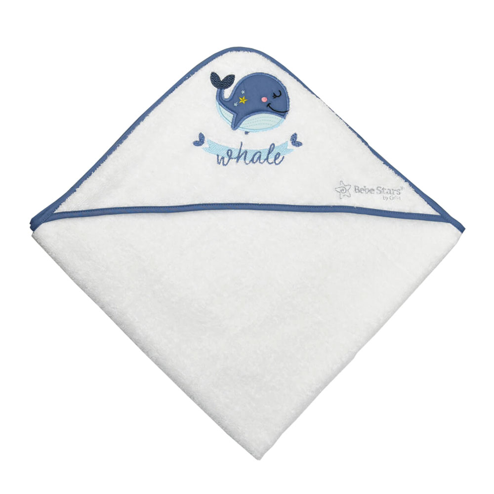 Βρεφική Κάπα (78x78) Bebe Stars Whale 3102