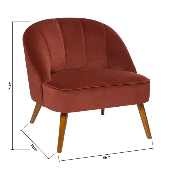 Πολυθρόνα (78x72x71) A-S Naova Armchair Terra 156949E
