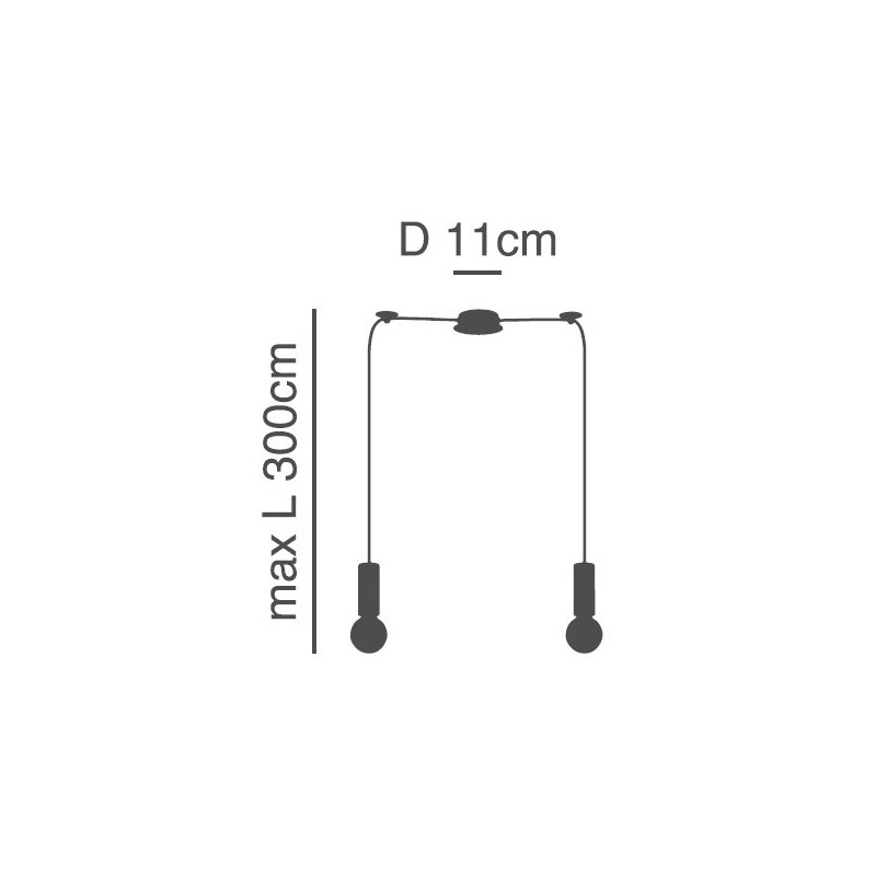 Φωτιστικό Οροφής Δίφωτο Homelighting Adept Tube 77-8388 Nickel Matt Φωτιστικά Κρεμαστά Spitishop