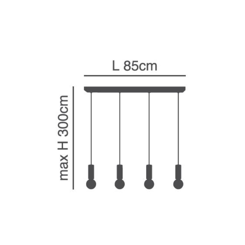 Φωτιστικό Οροφής Πολύφωτο Homelighting Adept Tube 77-8391 Nickel Matt Φωτιστικά Κρεμαστά Τραπεζαρίας Spitishop