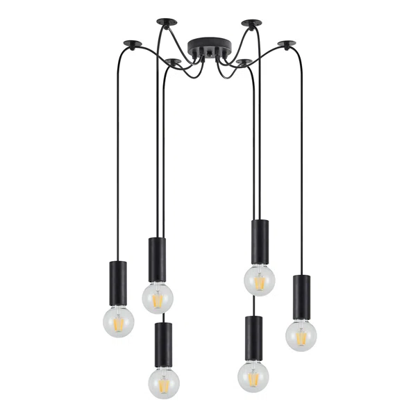 Φωτιστικό Οροφής Πολύφωτο Homelighting Adept Tube 77-8477 Black