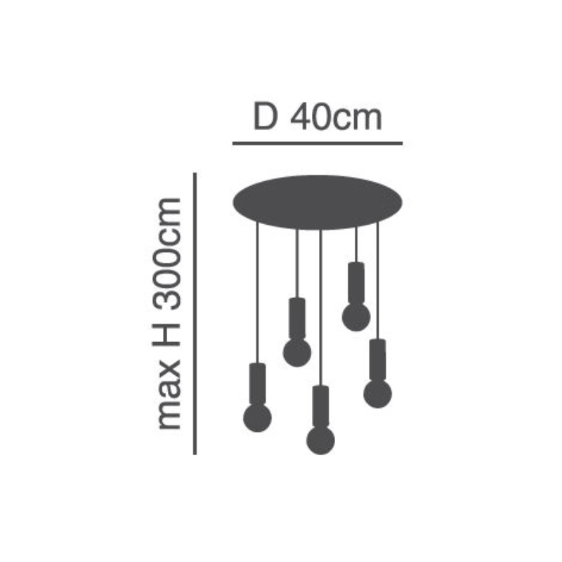 Φωτιστικό Οροφής Πολύφωτο Homelighting Adept Tube 77-8390 Nickel Matt Φωτιστικά Κρεμαστά Τραπεζαρίας Spitishop