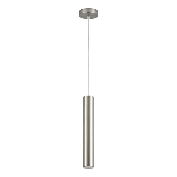 Φωτιστικό Οροφής Μονόφωτο Homelighting Adept Tube 77-8268 Nickel Matt
