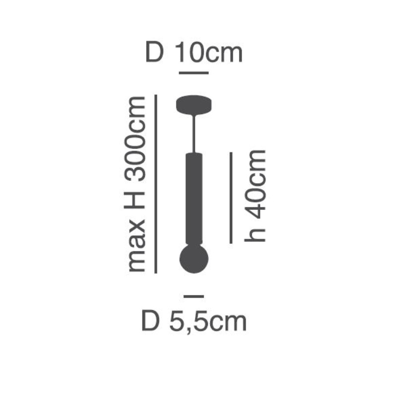Φωτιστικό Οροφής Μονόφωτο Homelighting Adept Tube 77-8268 Nickel Matt Φωτιστικά Κρεμαστά Spitishop