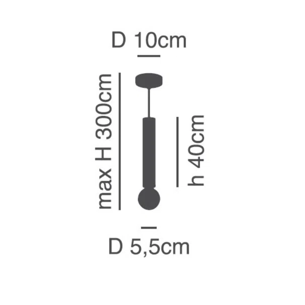 Φωτιστικό Οροφής Μονόφωτο Homelighting Adept Tube 77-8268 Nickel Matt